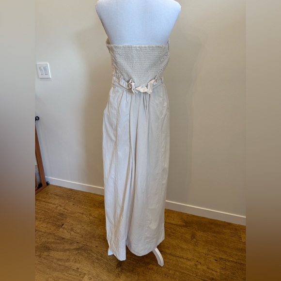 Free People Expedition Eyelet Jumpsuit Bohemian Romantic 100% Cotton Size XL - Picture 4 of 12